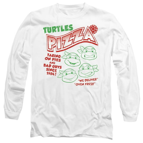 TMNT Teenage Mutant Ninja Turtles Turtles Pizza Unisex Adult Long-Sleeve T Shirt
