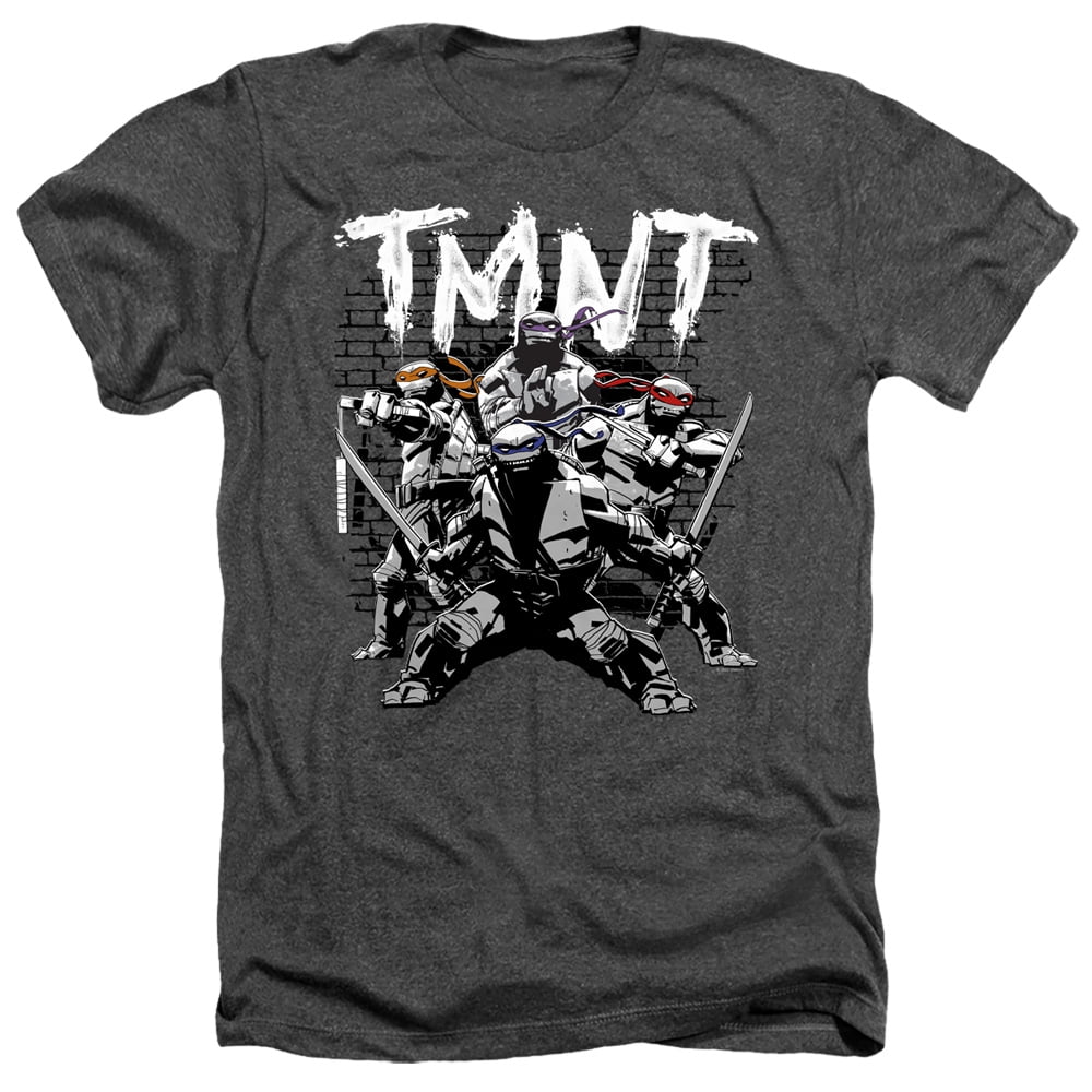 TMNT Teenage Mutant Ninja Turtles Unisex Adult Heather T Shirt