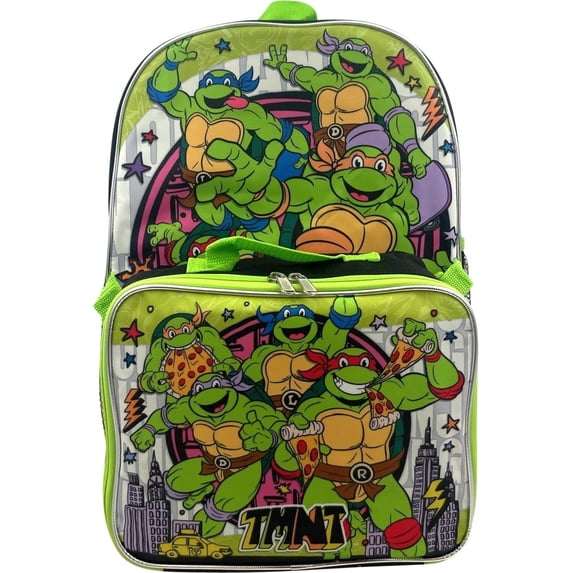 Ruz, Teenage Ninja Turtles Backpack, 16 Inch with Detachable Lunch Box ...