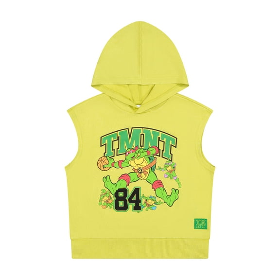 TMNT Toddler Boy Sleeveless Hoodie, Sizes 12M-5T
