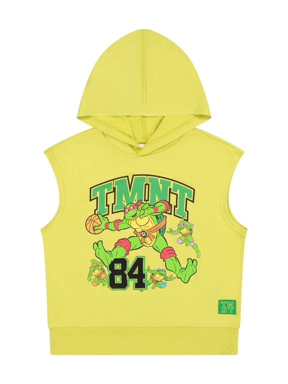 TMNT Toddler Boy Sleeveless Hoodie, Sizes 12M-5T