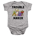 thumbnail image 1 of TMNT Trouble Maker Unisex Infant Snap Suit for Baby (24 Months) Athletic Heather, 1 of 2