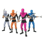 TMNT Turtles in Time Foot Soldier 4-Pack - The Loyal Subjects BST AXN 5 Action Figure Set