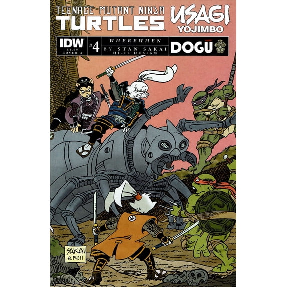 TMNT/Usagi Yojimbo: Wherewhen #4A VF ; IDW Comic Book