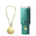 thumbnail image 1 of TMNovo Initial Tumbler Charm Accessories for Stanley Cup 40 and 30 oz, Gold - Letter A, 1 of 6