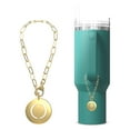 thumbnail image 1 of TMNovo Initial Tumbler Charm Accessories for Stanley Cup 40 and 30 oz, Gold - Letter O, 1 of 6