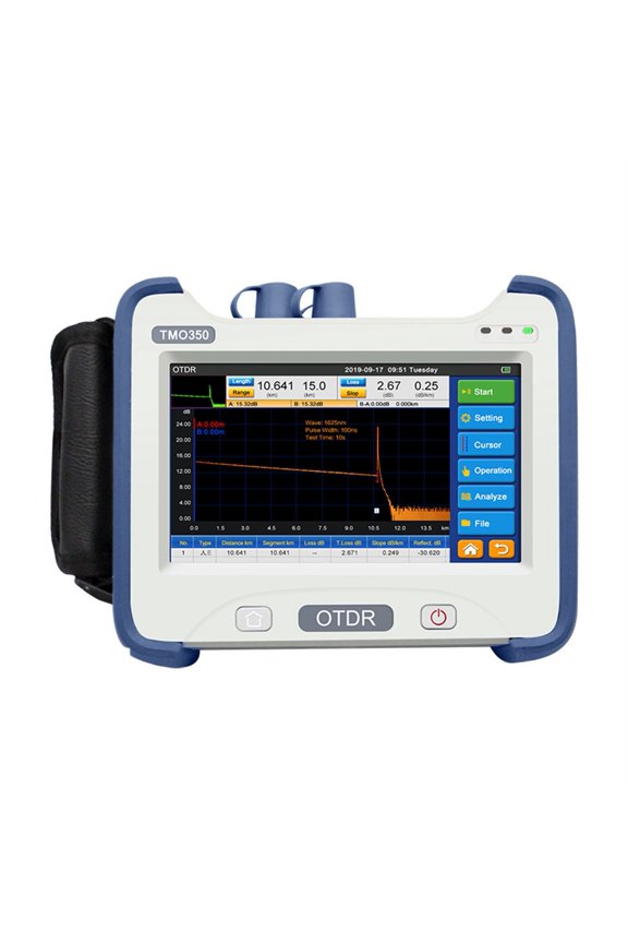 TMO350 OTDR Optical TimeDomain Reflectometer Optical Time Domain Reflectometer ,Test Precision