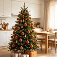 thumbnail image 1 of TMOYZQ 10 PCS Christmas Balls Bulk Shatterproof Plastic Christmas Tree Decorations for Decorative Hanging Baubles 3.1in, 1 of 5
