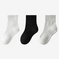 thumbnail image 1 of TMOYZQ 3 Pairs Boys Socks Kids Girls Socks Toddler Low Cut Athletic Ankle Socks Half Cushion Socks Soft Cotton Seamless School Socks for Boys Girls 3-12Years, 1 of 6