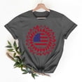 thumbnail image 1 of Cxenplz 4Th of July Sunflower Shirts for Women Teen Girls Cotton Patriotic Cute American Flag Graphic Tee Independence Day Outfits, 1 of 7