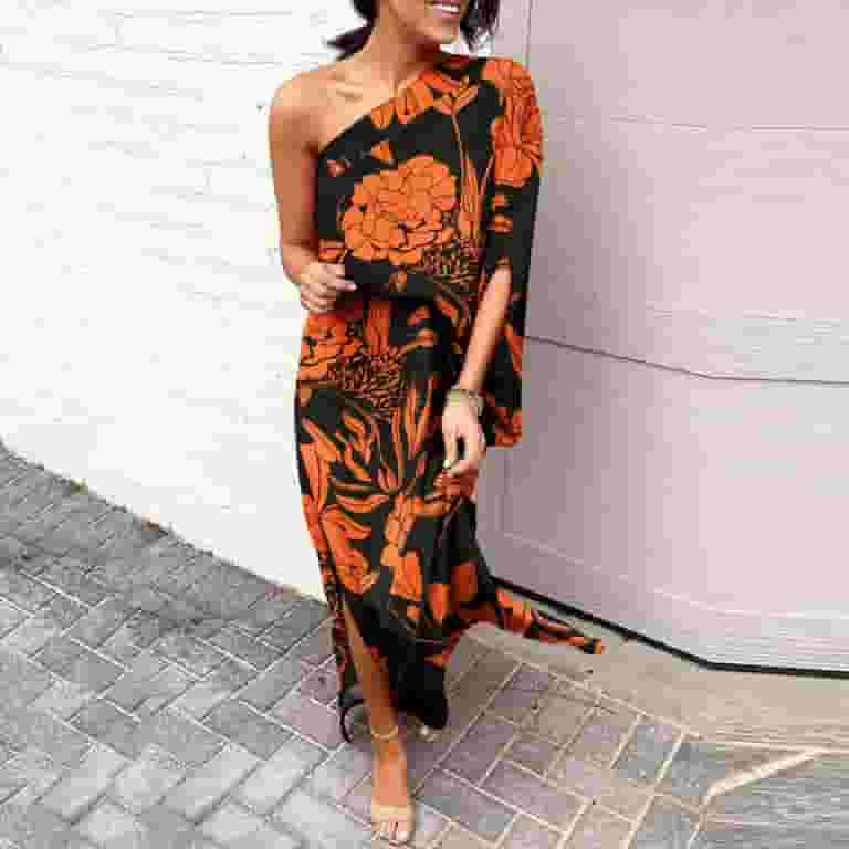 Summer Sexy Irregular Neck Long Sleeve Dresses Female Small beads One Shoulder Sequin Party Mini Dress Summer Sexy Irregular Neck Long Sleeve Dresses Female Small beads One Shoulder Sequin Party Mini Dress