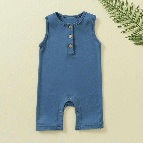 TMOYZQ Baby Boy Girls Bodysuit Jumpsuit Newborn Summer Soft Cotton Playsuit One Piece Outfit Clothes