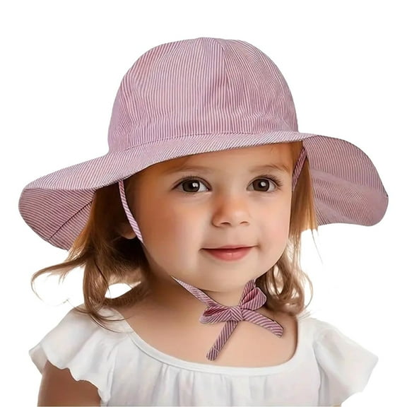 TMOYZQ Baby Sun Hat UPF 50+ Toddler Sun Protection Bucket Hats for Boys Girls Infant Wide Brim Beach Hat Baby Bucket Hats 0-2T