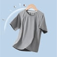 thumbnail image 1 of TMOYZQ Boys Girls Athletic Shirts Short Sleeve Active T-Shirts Basic Tee Tops Sports Activewear for Kids Teens, 1 of 6