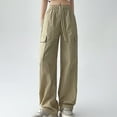 thumbnail image 1 of TMOYZQ Cargo Pants for Women Baggy Drawstring Tall High Waist Pants Trendy Wide Leg Loose Fit Pants Casual Loose Soft Lightweight Cargo Sweatpants with Pockets, 1 of 8