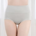 thumbnail image 1 of TMOYZQ Cotton Underwear for Women High Waist Seamless Briefs Breathable Tummy Control No Show Ladies Panties, 1 of 4