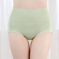 thumbnail image 1 of TMOYZQ Cotton Underwear for Women High Waist Seamless Briefs Breathable Tummy Control No Show Ladies Panties, 1 of 5