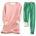 thumbnail image 1 of TMOYZQ Fleece Jogger Sets for Women 2 Piece Oversized Sweatsuit Outfits Long Sleeve Crew Neck Pullover Sweatshirt and Drawstring Elastic Waist Sweatpants Set Tracksuit, 1 of 2