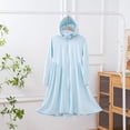 thumbnail image 1 of TMOYZQ Girl's UPF 50+ Swimsuit Cover Up Lightweight Long Sleeve Sun Protection Long Sun Hoodie Dress, 1 of 3
