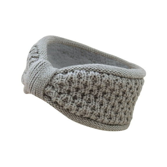 TMOYZQ Headbands for Women Winter Ear Warmers Head Bands Cable Knitted Beanie Thick Fleece Lined Cold Weather Warm Ear Muffs on Clearance