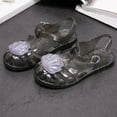 thumbnail image 1 of TMOYZQ Jelly Sandals for Girls Fisherman Water Beach Flat Sandals Closed Toe Princess Costume Summer Dress Shoes, 1 of 3