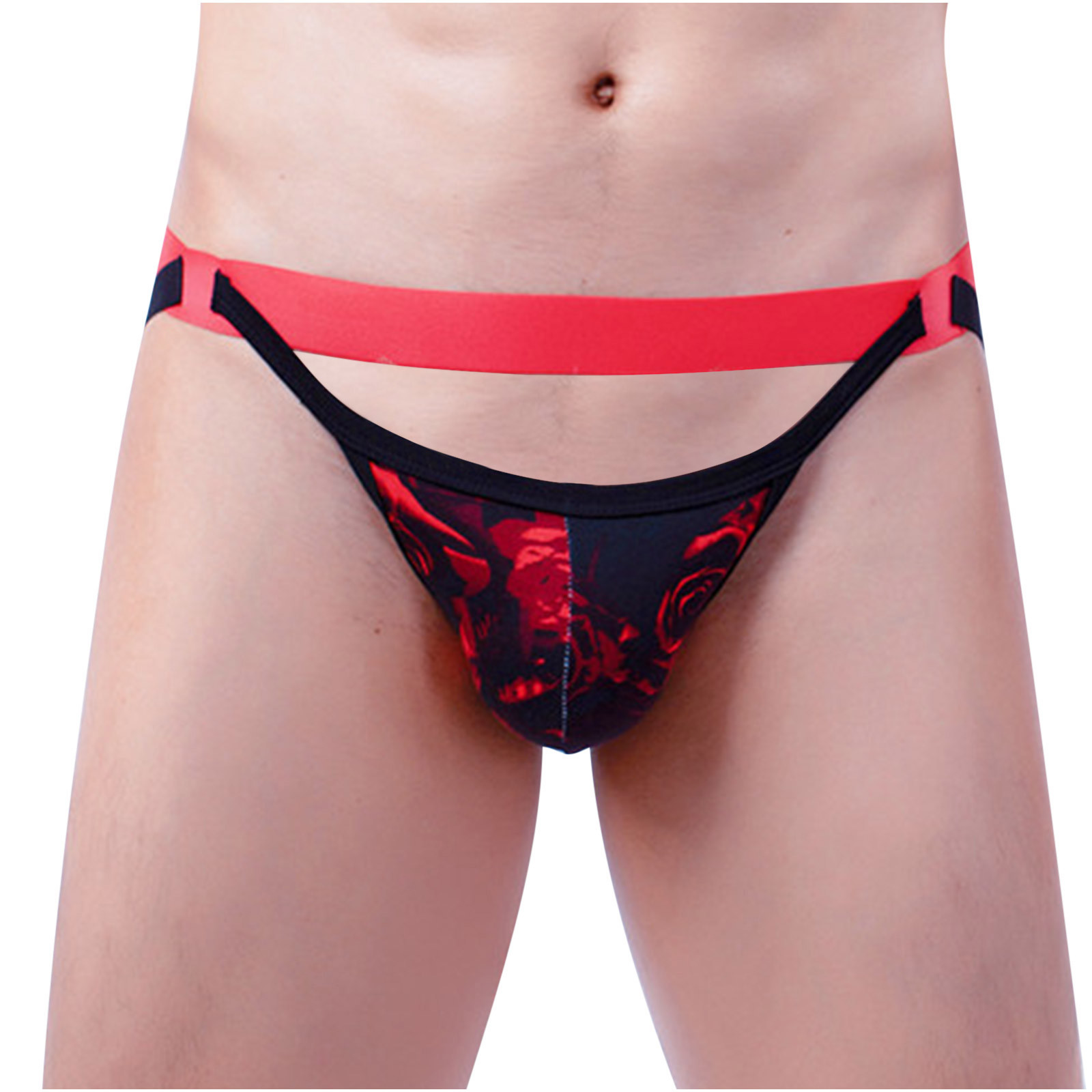 TMOYZQ Jockstrap Athletic Supporters for Men, Sexy Front Opening Fly