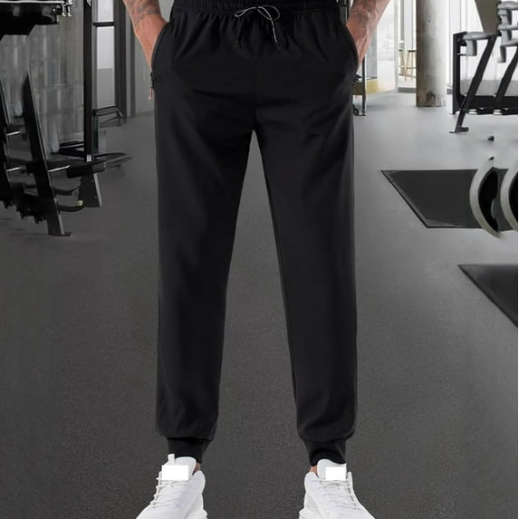 Cxenplz Joggers for Men Lightweight Quick Dry Workout Track Pants Outdoor Fishing Hiking Pant with Zipper Pockets 2025