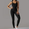 thumbnail image 1 of TMOYZQ Jumpsuit for Women Workout Seamless Yoga Ribbed One Piece Tank Tops Rompers Sleeveless Exercise Jumpsuits, 1 of 6