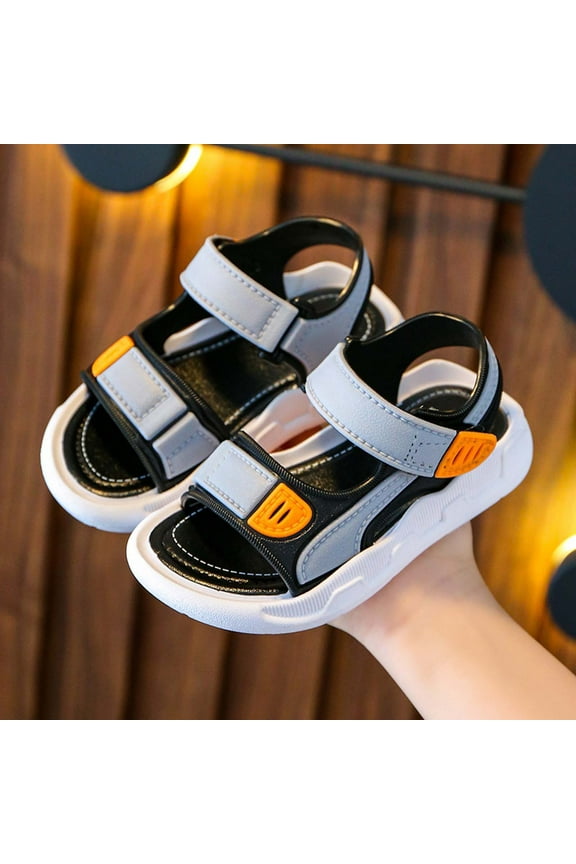 Kids Protective Water Shoe,Open Toe Double Buckle Sport Sandals for Boys Girls (Youth/Big Kid/Little Kid/Toddler/Infant)