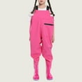 thumbnail image 1 of TMOYZQ Kids Rain Pants Toddler Waterproof Boys Girls Pants Mud Dirty Proof Rain Suspender Trousers Overalls, 1 of 5