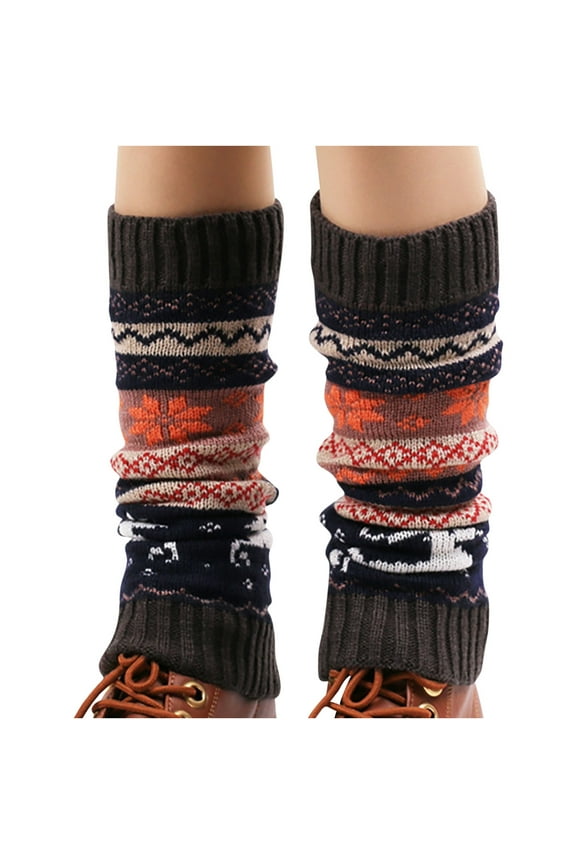Leg Warmers for Women, Warm Winter Cable Knitted Thermal Leg Warmers 80s Accessories Ribbed Boot Cuffs Topper for Party Dance Sports Best Xmas Gift
