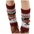 thumbnail image 1 of TMOYZQ Leg Warmers for Women, Warm Winter Cable Knitted Thermal Leg Warmers 80s Accessories Ribbed Boot Cuffs Topper for Party Dance Sports Best Xmas Gift, 1 of 5