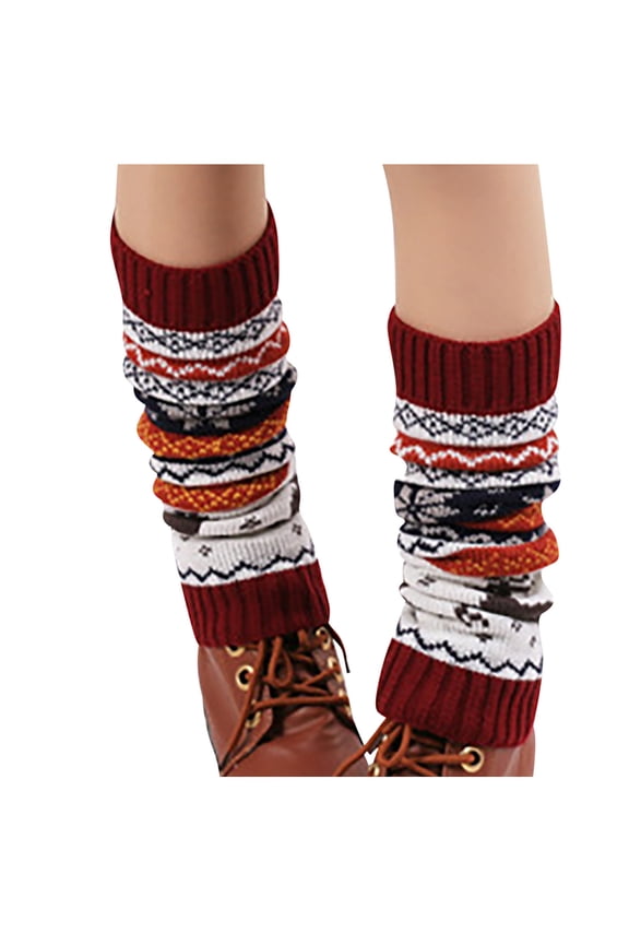 Leg Warmers for Women, Warm Winter Cable Knitted Thermal Leg Warmers 80s Accessories Ribbed Boot Cuffs Topper for Party Dance Sports Best Xmas Gift