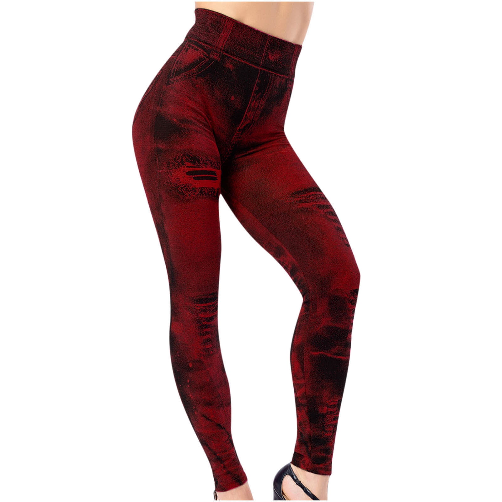 Distressed workout leggings on sale