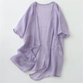 thumbnail image 1 of Cxenplz Lightweight Cardigans for Women Beach Kimono Coverup Sheer Chiffon Cover Ups Casual Loose Open Front Cardigan Tops, 1 of 3