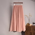 thumbnail image 1 of TMOYZQ Maxi Skirts for Women Cotton Linen Bohemian Long Skirt Two Layer Swing A-Line Flowy Skirts Casual Loose Beach Vacation Skirts, 1 of 5