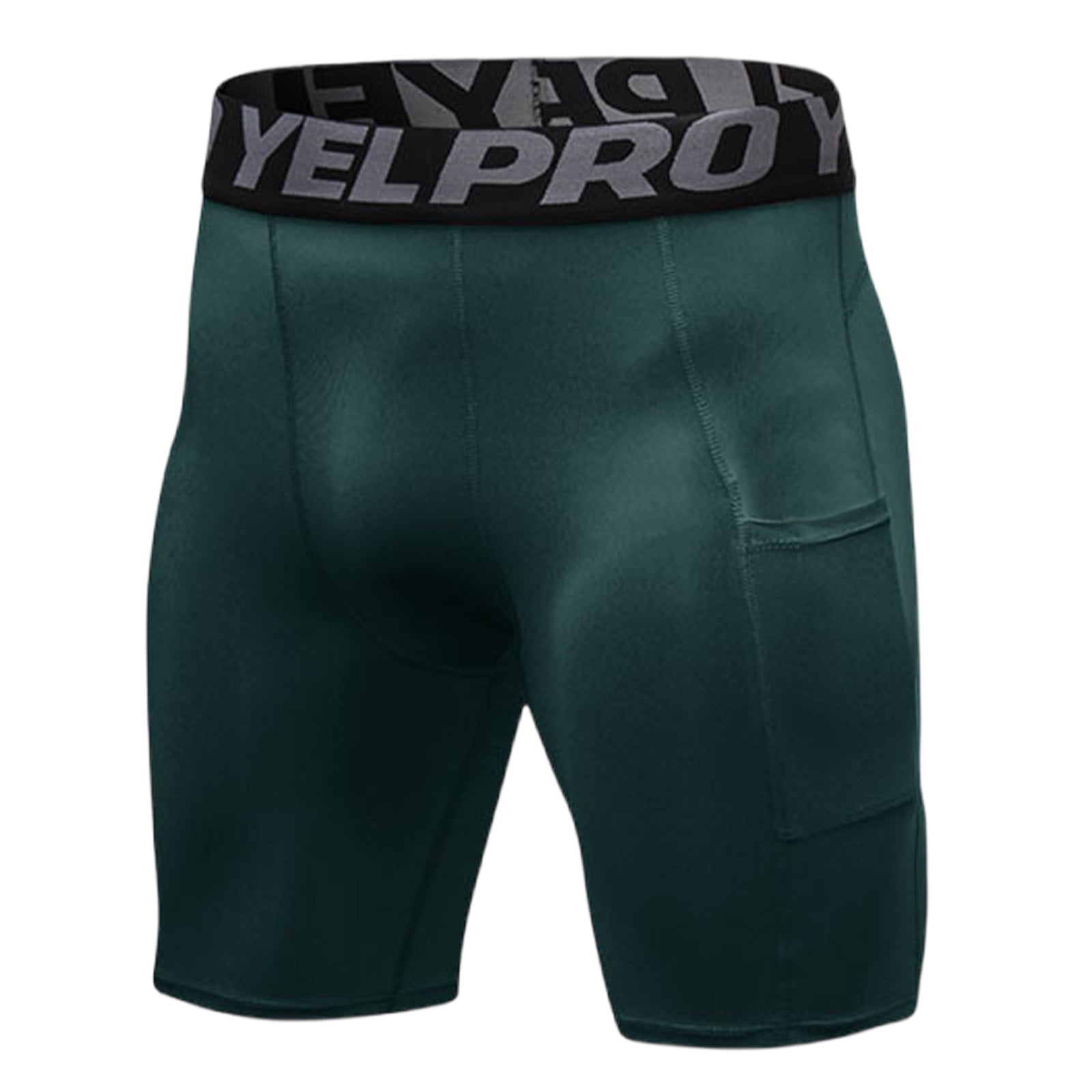 Men's Compression Shorts With Zipper Pockets - 3 Pack, Moisture-Wicking Workout Shorts For Running, Gym