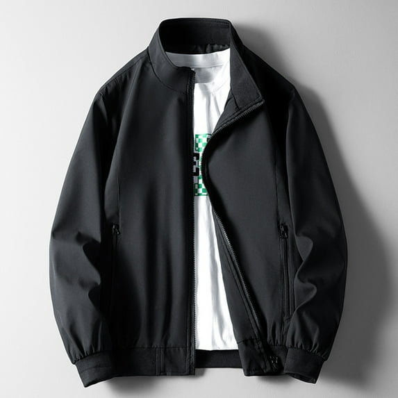 TMOYZQ Men's Bomber Jacket Fashion Stylish Lightweight Windbreaker Jackets Coats Fall Winter Casual Slim Fit Zip up Outdoor Jackets with Pockets