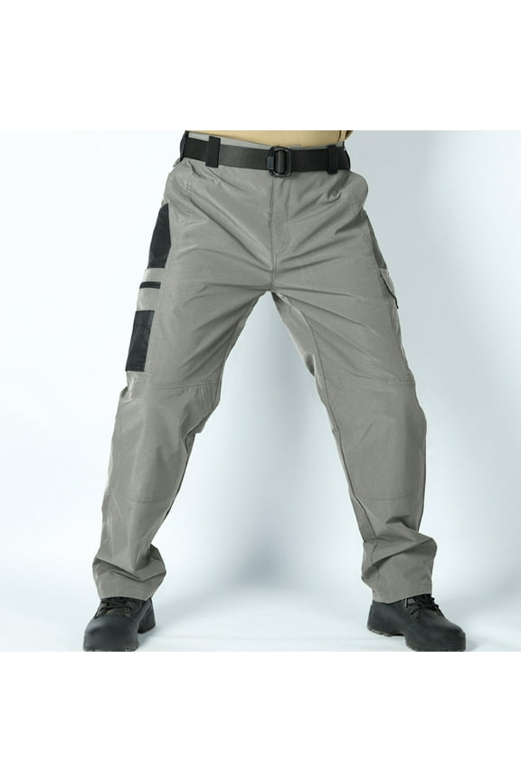 Men's Cargo Pants Casual Quick Dry Classic Water Proof Straight Outdoor Camping Fishing Hiking Pants