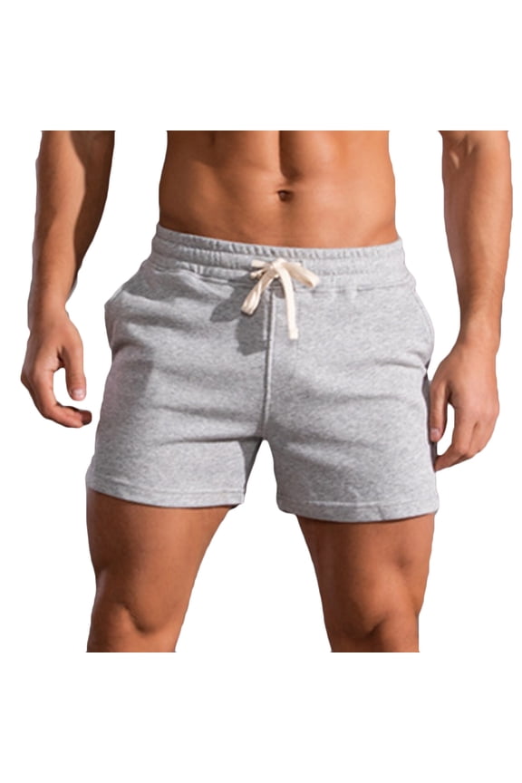 Men's Cotton Athletic Shorts, Casual Lounge Sweat Shorts Jogger Workout Gym Shorts with Pockets Quick Drying Activewear (Available in Big & Tall)