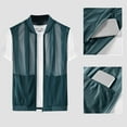 thumbnail image 1 of Cxenplz Men's Fishing Vest Summer Outdoor Mesh Work Journalist's Vest Jacket, 1 of 8