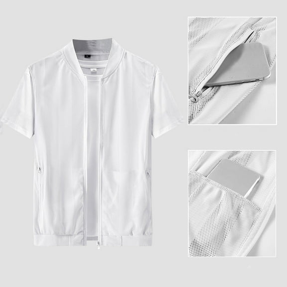 Cxenplz Men's Fishing Vest Summer Outdoor Mesh Work Journalist's Vest Jacket