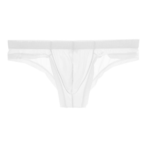 TMOYZQ Men's Ice Silk Bikini Briefs Quick Dry Low Rise Triangle Bikinis Breathable Soft Stretch Elastic Waistband Bulge Pouch Underwear Comfort Tagless Underpants