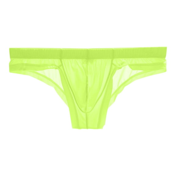 TMOYZQ Men's Ice Silk Bikini Briefs Quick Dry Low Rise Triangle Bikinis Breathable Soft Stretch Elastic Waistband Bulge Pouch Underwear Comfort Tagless Underpants