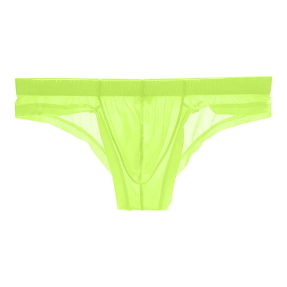 TMOYZQ Men's Ice Silk Bikini Briefs Quick Dry Low Rise Triangle Bikinis Breathable Soft Stretch Elastic Waistband Bulge Pouch Underwear Comfort Tagless Underpants