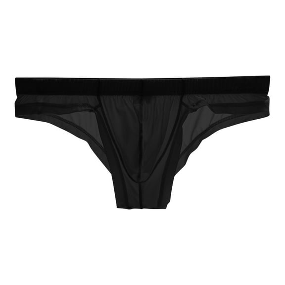 TMOYZQ Men's Ice Silk Bikini Briefs Quick Dry Low Rise Triangle Bikinis Breathable Soft Stretch Elastic Waistband Bulge Pouch Underwear Comfort Tagless Underpants