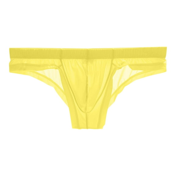 TMOYZQ Men's Ice Silk Bikini Briefs Quick Dry Low Rise Triangle Bikinis Breathable Soft Stretch Elastic Waistband Bulge Pouch Underwear Comfort Tagless Underpants