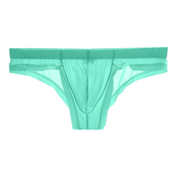 TMOYZQ Men's Ice Silk Bikini Briefs Quick Dry Low Rise Triangle Bikinis Breathable Soft Stretch Elastic Waistband Bulge Pouch Underwear Comfort Tagless Underpants