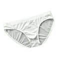 thumbnail image 1 of TMOYZQ Men's Ice Silk Bikini Briefs Low Rise Triangle Bikinis Quick Dry Breathable Soft Stretch Elastic Waistband Bulge Pouch Underwear Comfort Tagless Underpants, 1 of 3