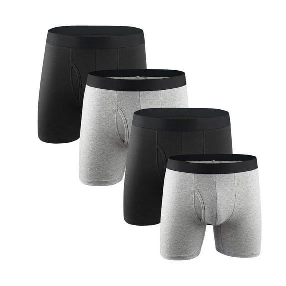 TMOYZQ 4 Pack Men’s Boxer Briefs Comfortable Stretch Underwear on Sale Clearance 2025